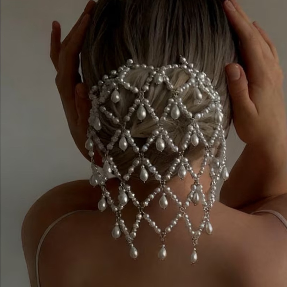 Chic Pearl Hair Net for Women